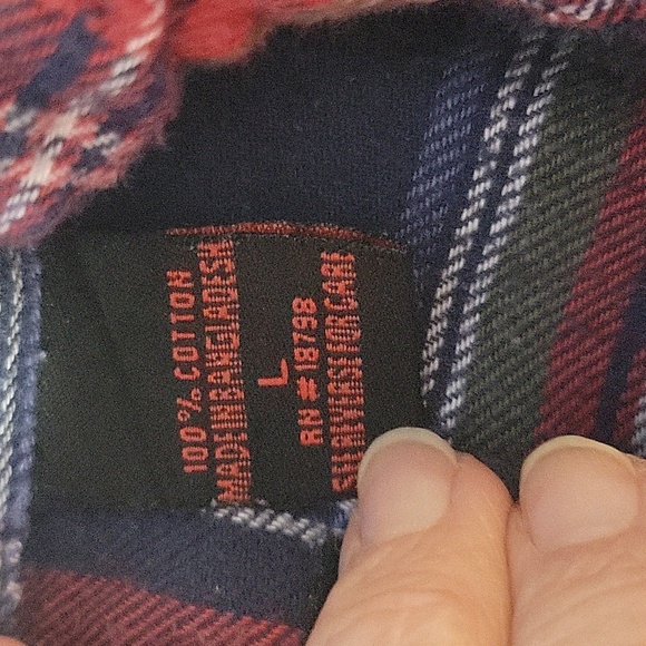 WOLVERINE Plaid Flannel Men's Button Up Shirt Large - Picture 8 of 9